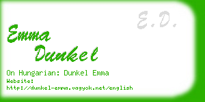 emma dunkel business card